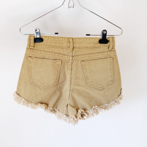 Ripped khaki shorts Clearance